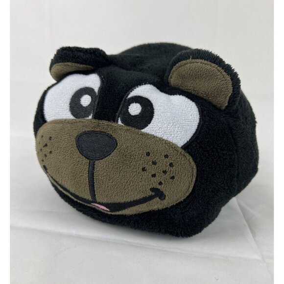 Comfy Critters Black Bear Fleece Hooded Youth Snuggle Blanket Pillow Plush - Picture 1 of 9